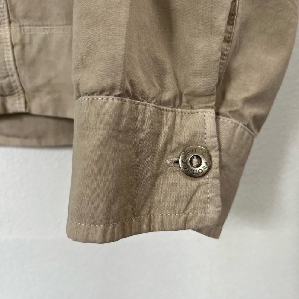 Fresh Produce Lightweight Lorlin Cotton Shirt Jacket style C210 Khaki size S - Picture 4 of 10